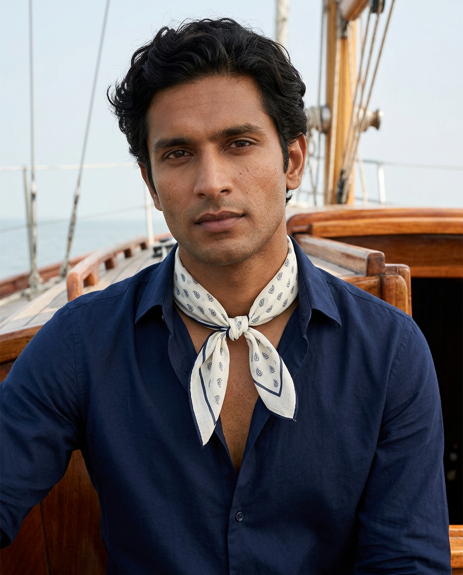Season II Bandana concept advertisement worn on the water